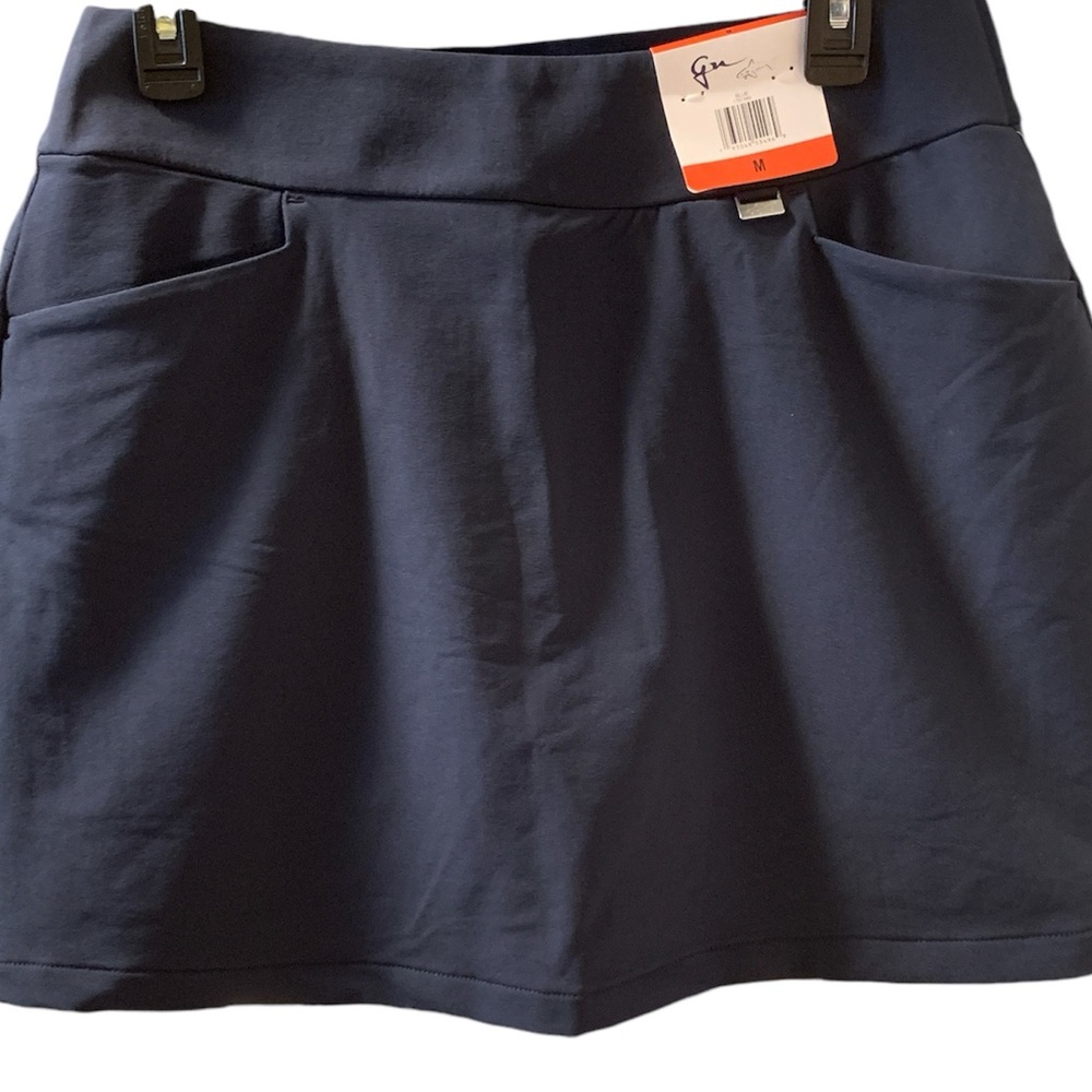 Greg Norman Golf Skirt medium Navy blue NEW with tags and mesh liner summer - Picture 13 of 17